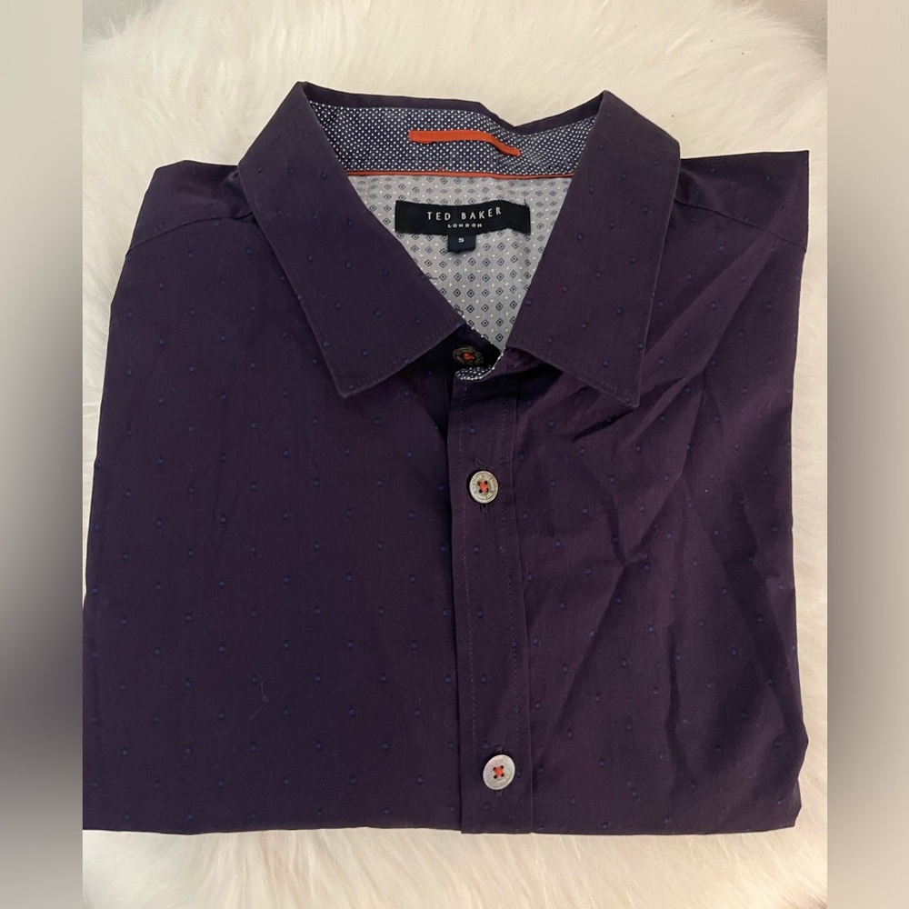 Men’s XL (Size 5) Ted Baker London Long Sleeve Button Up Dress Shirt